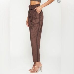 NWOT‎ JONATHAN SIMKHAI Gabriella faux Suede Cropped Pant Trousers Women’s size 2